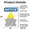 Signmission Food Allergy Notice, 18 in W x Rectangle, Aluminum OS-2PACK-NS-A-1824-V-12813 - alternate 3